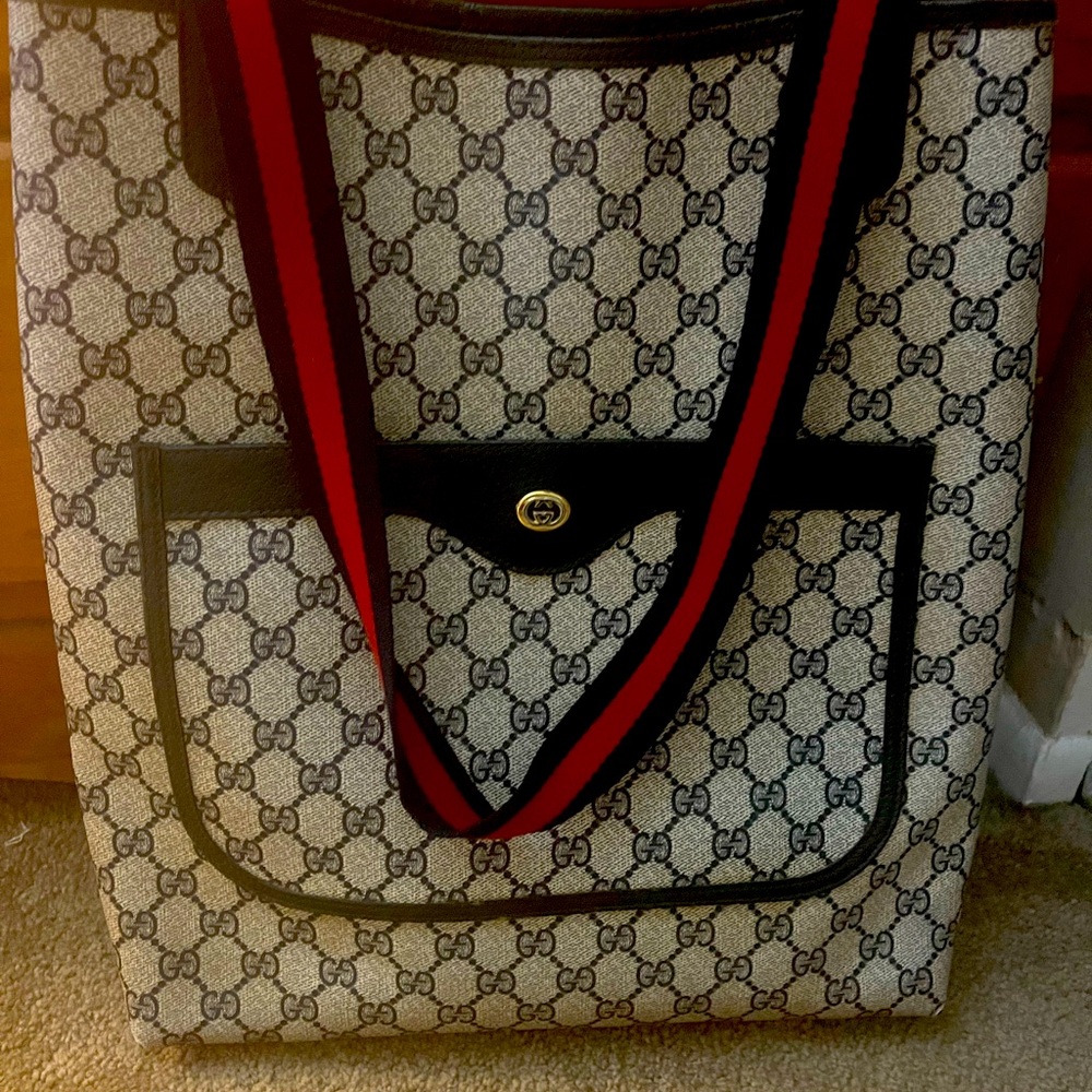 Authentic Gucci, Sherry tote bag in blue